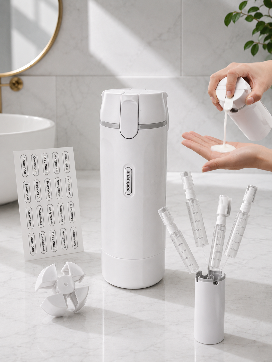 Dispensador 4 en 1 para el gimnasio